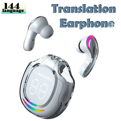 GREATWALL AI Translator Earbuds – 144 Languages, Real-Time, HD Calls, Touch Control
