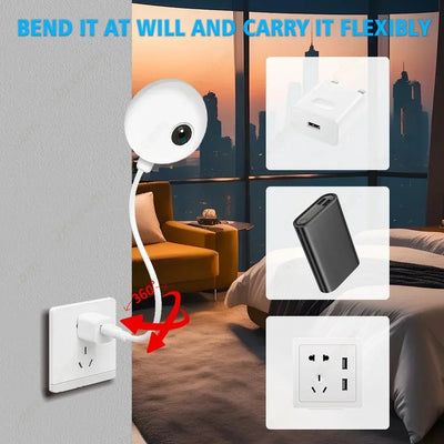 Mini WiFi HD Security Camera – USB IP Cam w/ 2-Way Talk & Human Detection