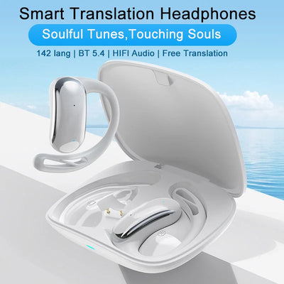 T25 Smart Translator Earphones | 142 Languages | Bluetooth Wireless | Real-Time Translation