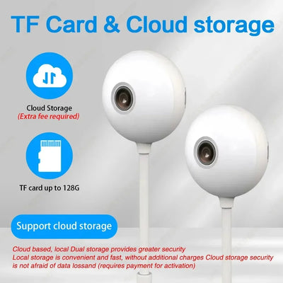 Mini WiFi HD Security Camera – USB IP Cam w/ 2-Way Talk & Human Detection