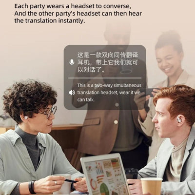 T25 Smart Translator Earphones | 142 Languages | Bluetooth Wireless | Real-Time Translation